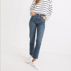 Madewell Classic Straight Jean in Vintage Wash, size 26